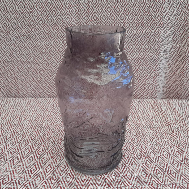 Vase Smoked With Texture 30cm