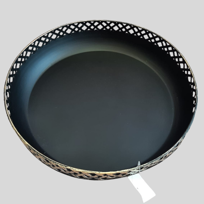Vanta Black & Gold Bowl 38 x 8cm