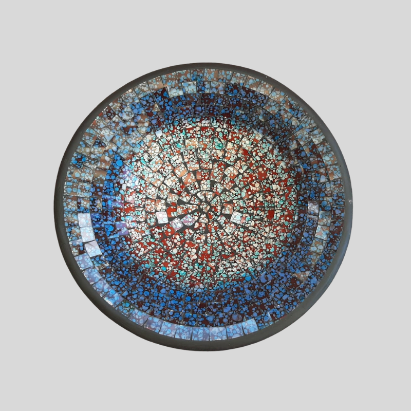 Blue Round Mozaic - Medium 35cm