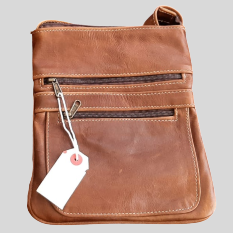 Leather Bag - Red Brown