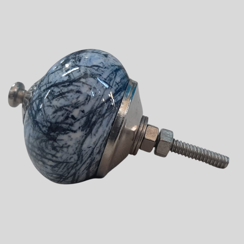 Knobs Crackle glaze Light Blue