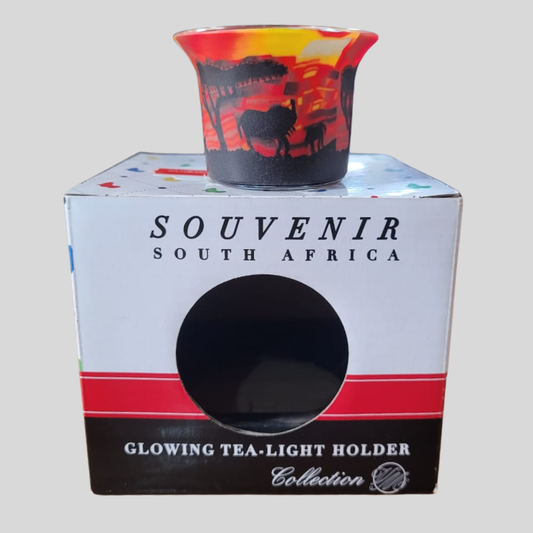 Tea-Light Holders - Sunset Elephants