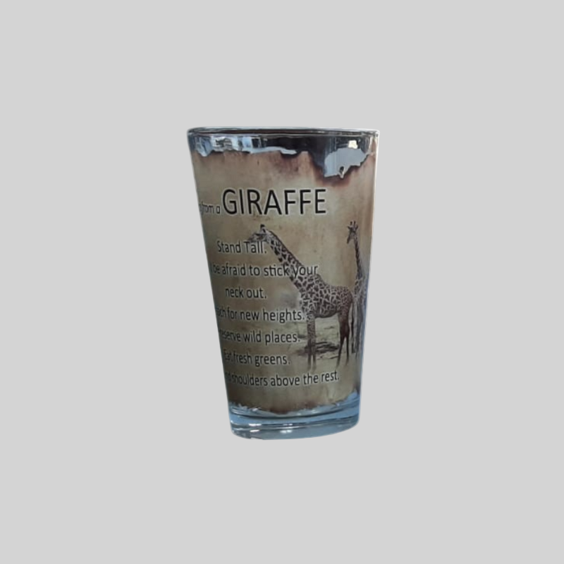 South African Animal Advise Scripted Glasses