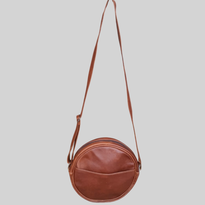Leather Bag - Round