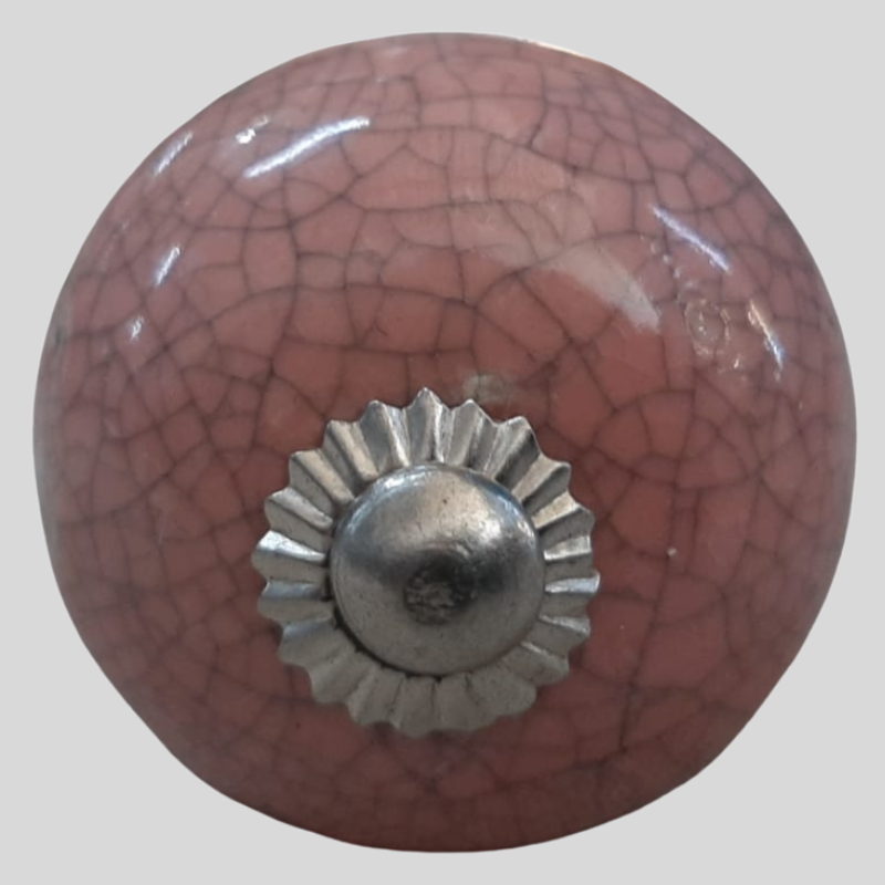 Knob - Pink Crackle