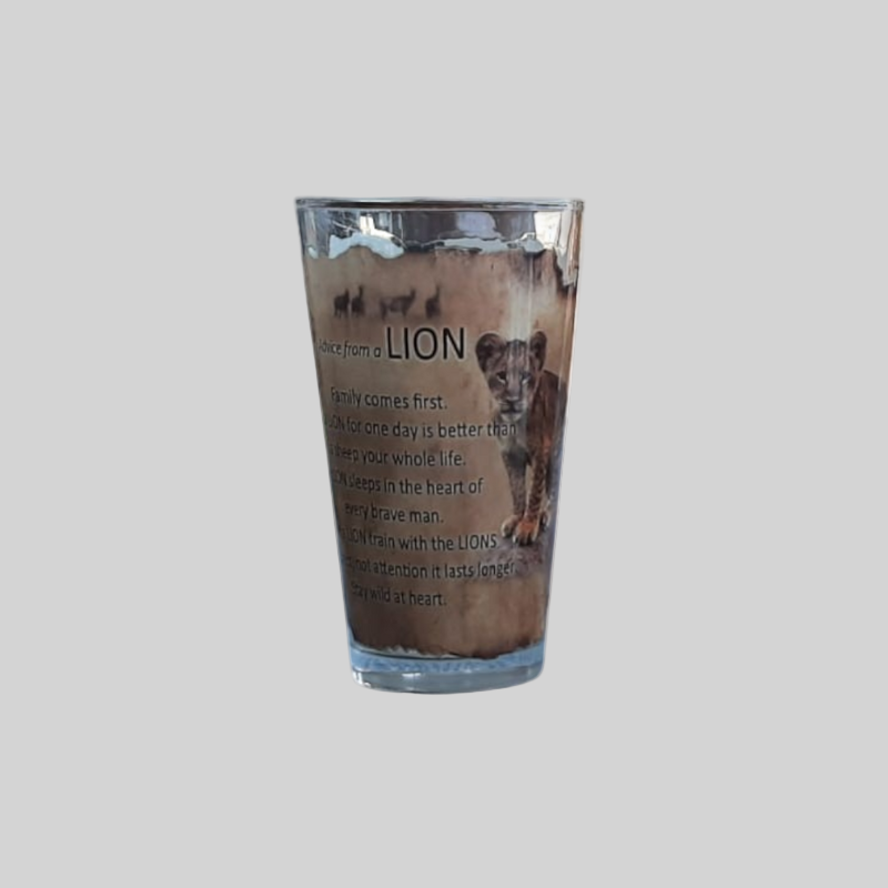 South African Animal Advise Scripted Glasses