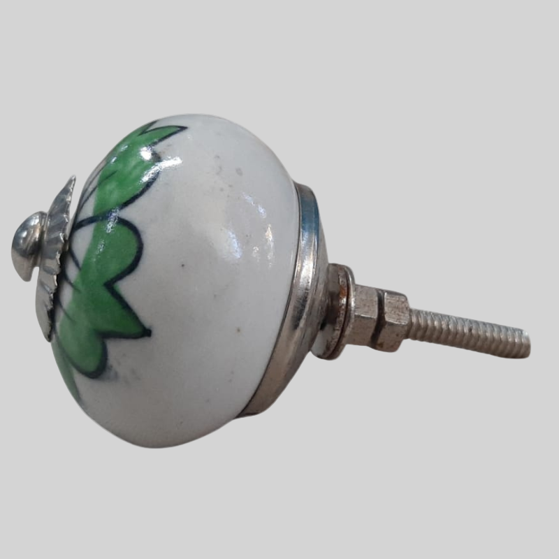Knob Floral Green
