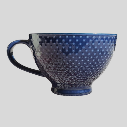 Blue and White Breakfast Mug