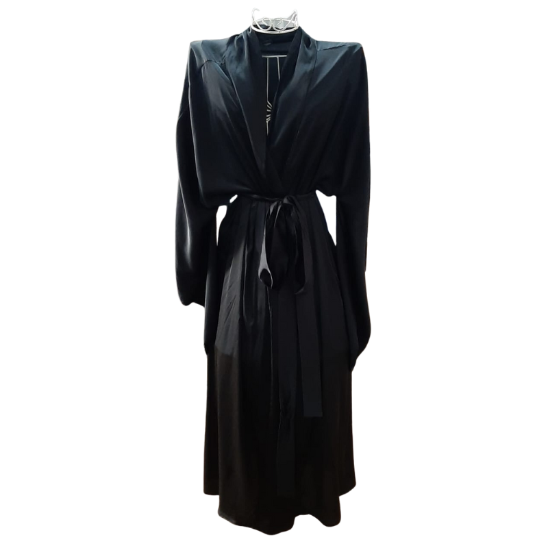 Roze Collection - Long Kimono Black