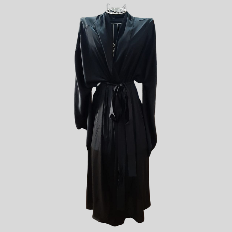 Roze Collection - Long Kimono Black
