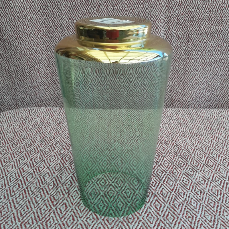 Vase Green & Gold