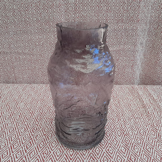 Vase Smoked With Texture 30cm