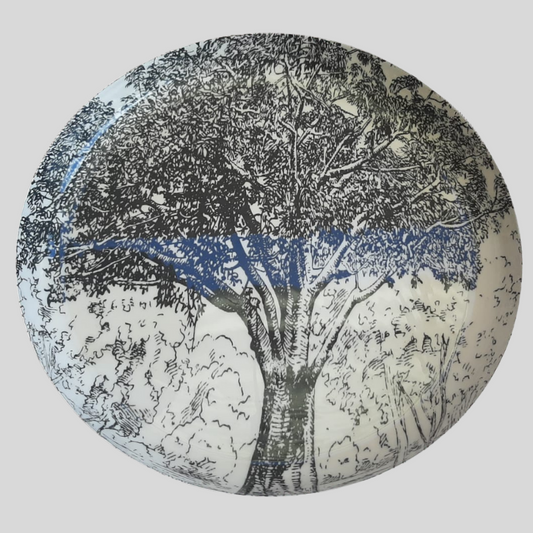 Black and White Tree Tray 35cm