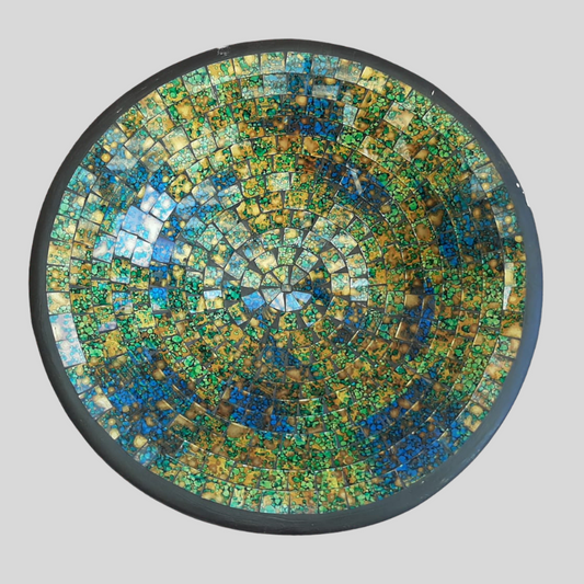Green Round Mozaic -  Medium 35cm