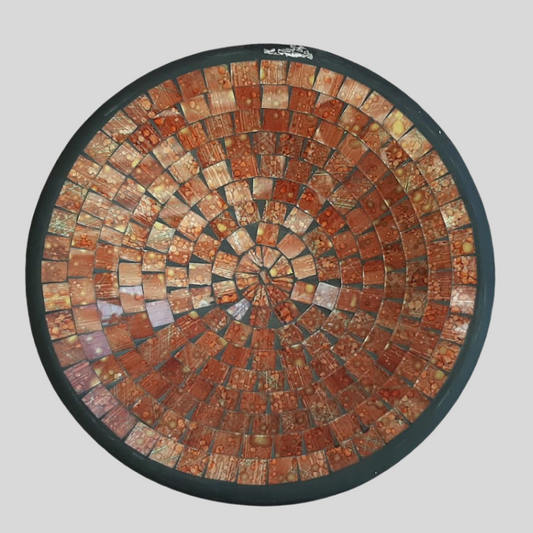 Orange Round Mozaic -  Small 28cm