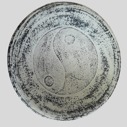 Fruit Bowl Large 30cm diameter yin and yang