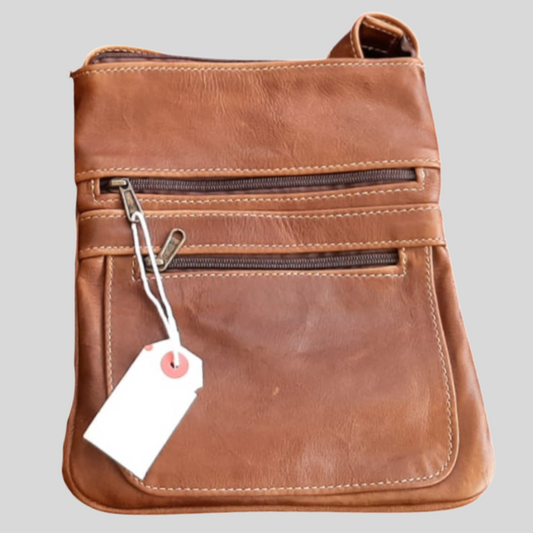 Leather Bag - Red Brown
