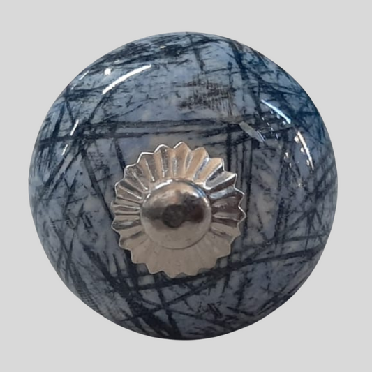 Knobs Crackle glaze Light Blue