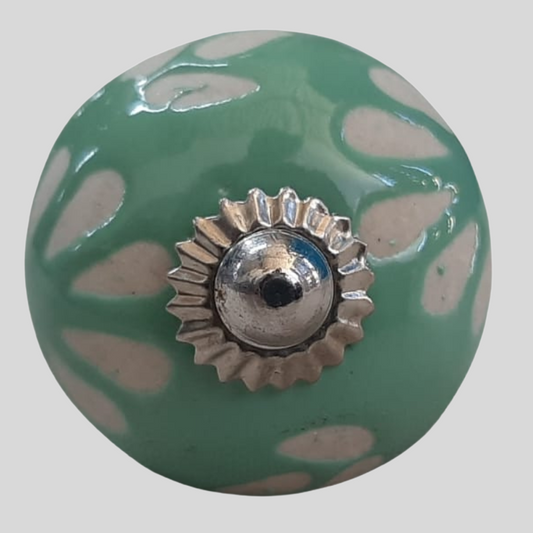 Knob Green and White