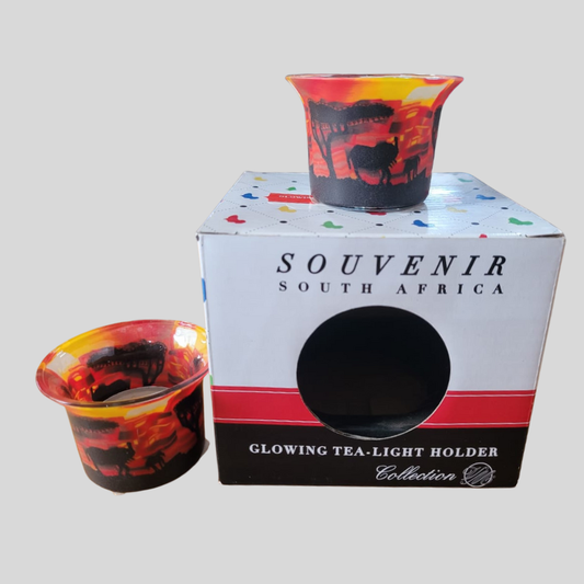 Tea-Light Holders - Sunset Elephants