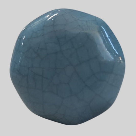 Knob Crackled Blue