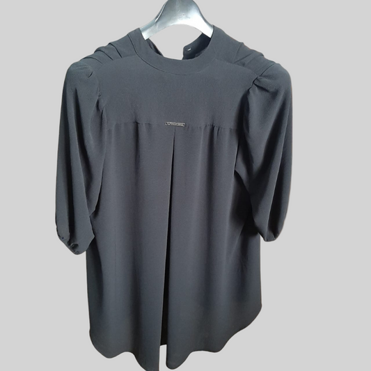 Roze Collection - Lincoln Blouse Black