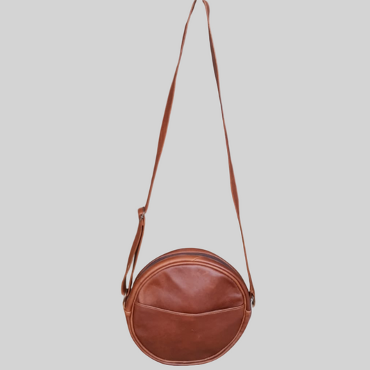 Leather Bag - Round