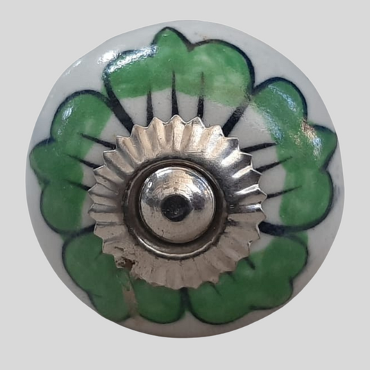 Knob Floral Green