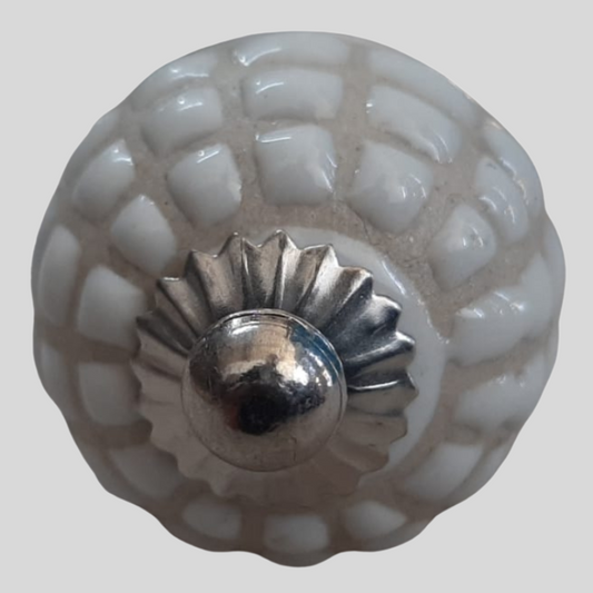 Knob - White blocks