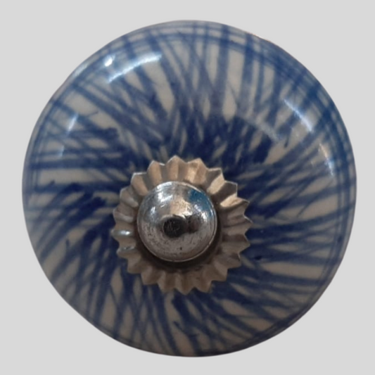 Knob - Blue Stripes