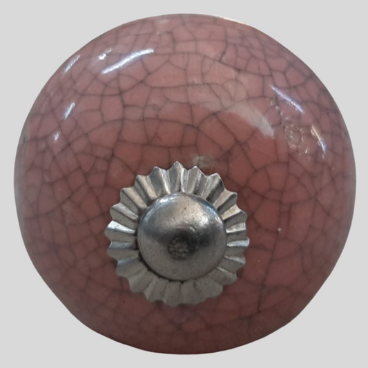 Knob - Pink Crackle