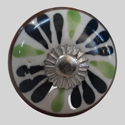 Knob - Green and Blue