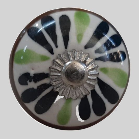 Knob - Green and Blue