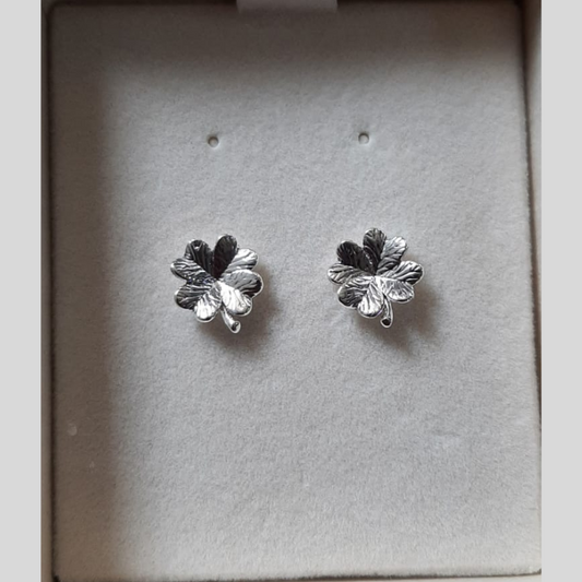 Earrings - Silver Flowers