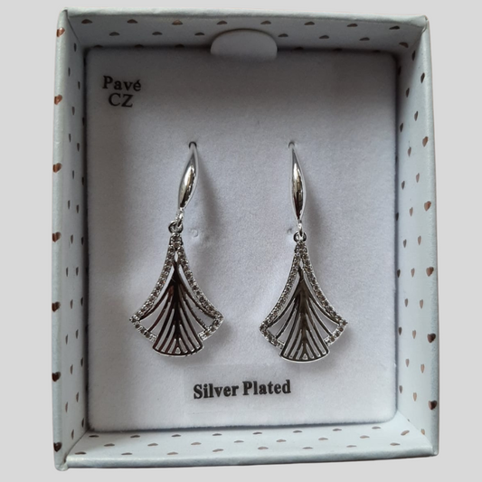 Earrings - Fan Motif