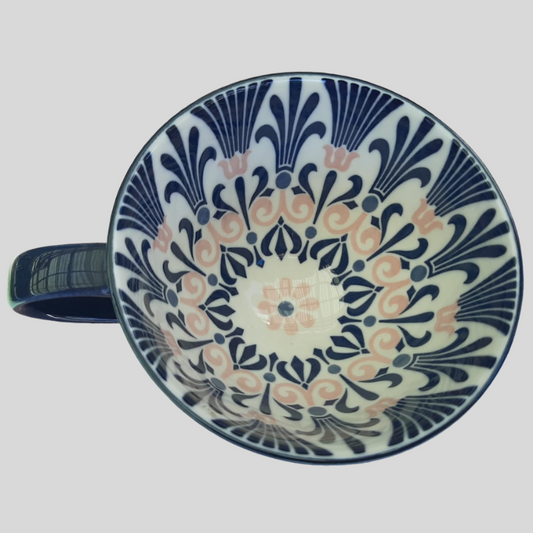 Blue and White Breakfast Mug