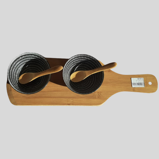 Bowls With Wooden Tray