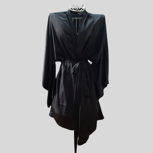 Roze Collection - Short Kimono Black