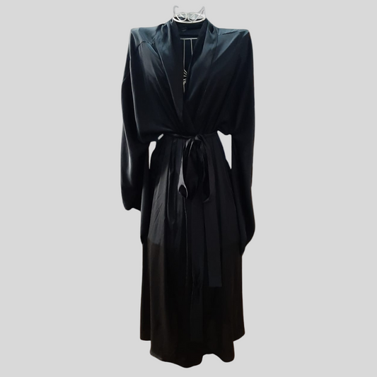 Roze Collection - Long Kimono Black