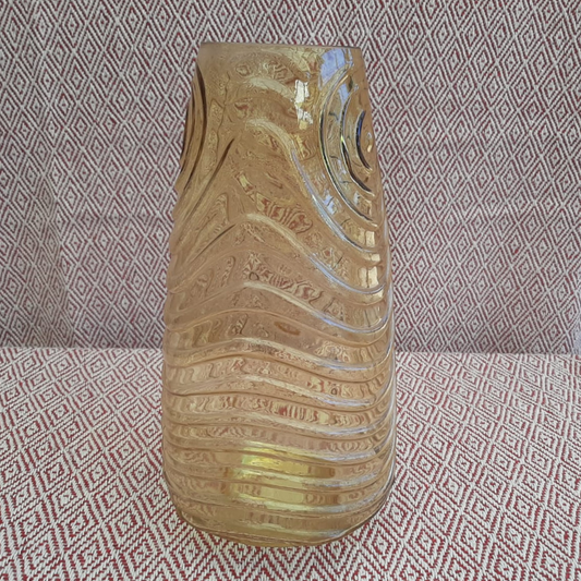 Vase Gold With Texture 32cm